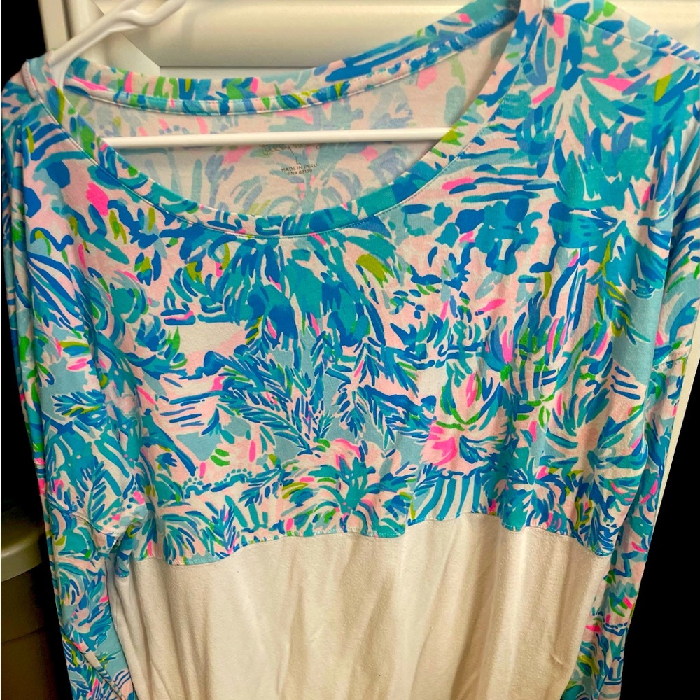 Lilly Pulitzer Finn Long Sleeve Sz Large